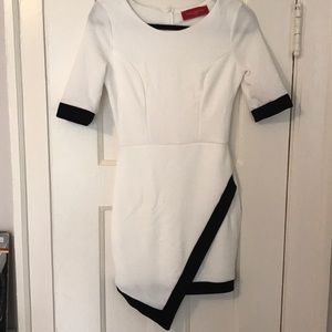 White and Black Symmetric Dress